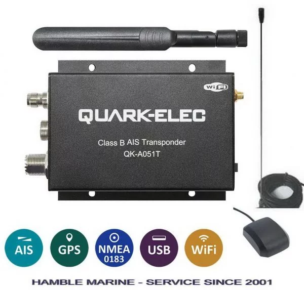QK051 AIS Transponder + VHF Antenna